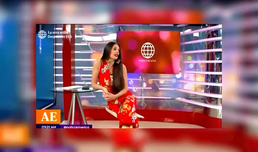 La conductora pasó un divertido incidente que fue muy comentado en redes sociales. Foto: captura América TV. La conductora pasó un divertido incidente que fue muy comentado en redes sociales. Foto: captura América TV.
