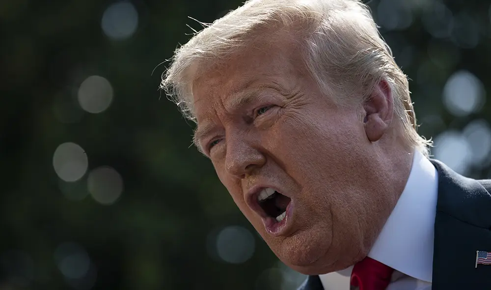 El presidente de los Estados Unidos, Donald Trump, habla con los periodistas en Washington, DC. 23 de junio de 2020. | Foto: Drew Angerer / AFP El presidente de los Estados Unidos, Donald Trump, habla con los periodistas en Washington, DC. 23 de junio de 2020. | Foto: Drew Angerer / AFP