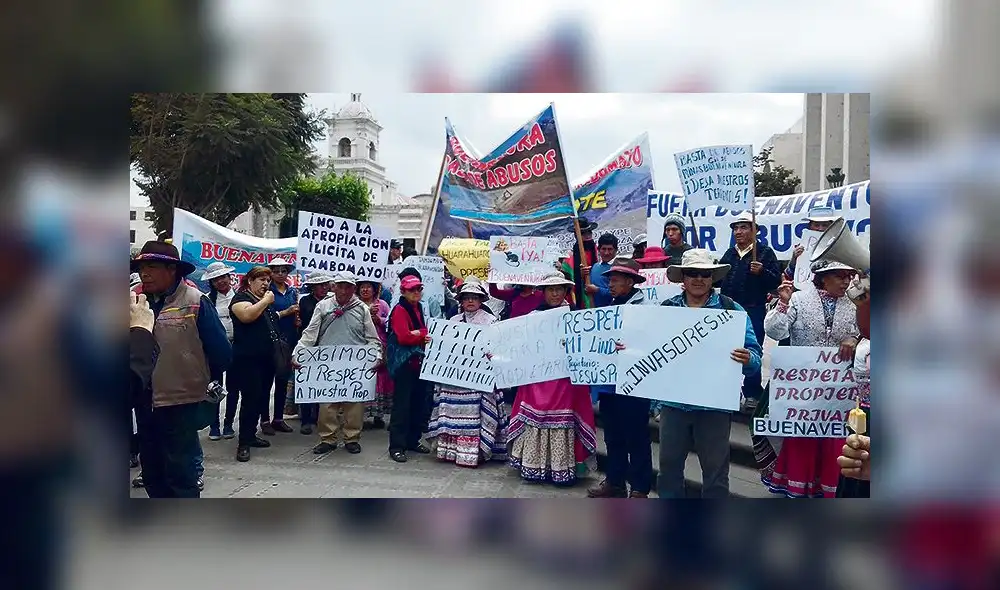 Arequipa: Tapay suspende protestas contra Buenaventura 