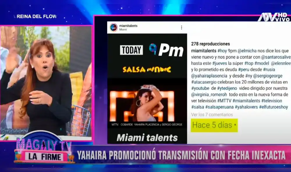 Magaly Medina indignada con declaración de Yahaira Plasencia