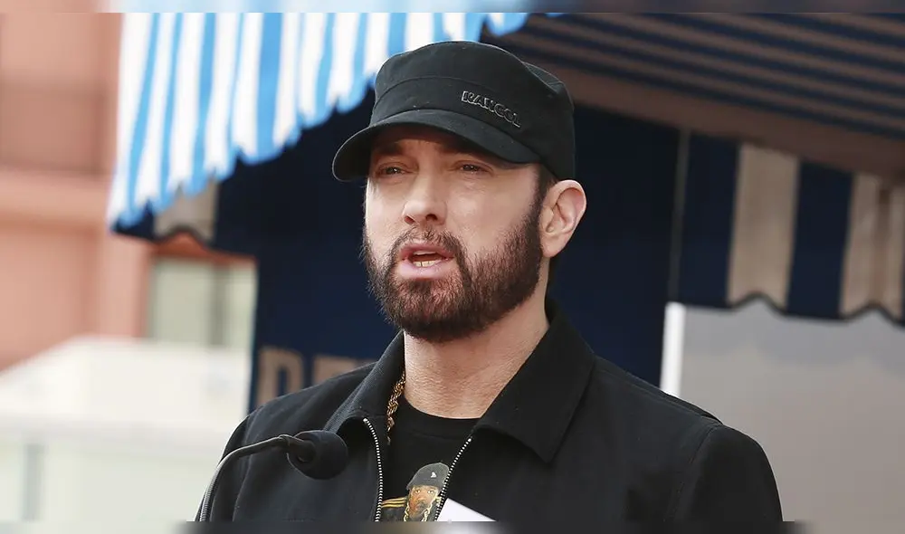 El rapero dedicó una publicación de Instagram a los organizadores de la ceremonia, por permitirle cantar "Lose Yourself". (Foto: AFP)