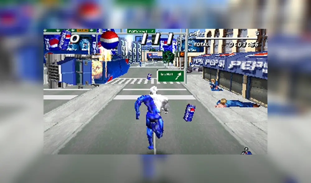 Pepsiman fue un juego muy famoso en la PS1. Foto: Captura.