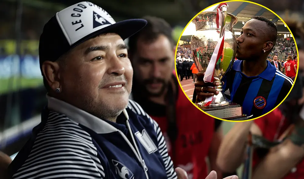 Diego Armando Maradona elogió a Andrés Mendoza. | Foto: AFP