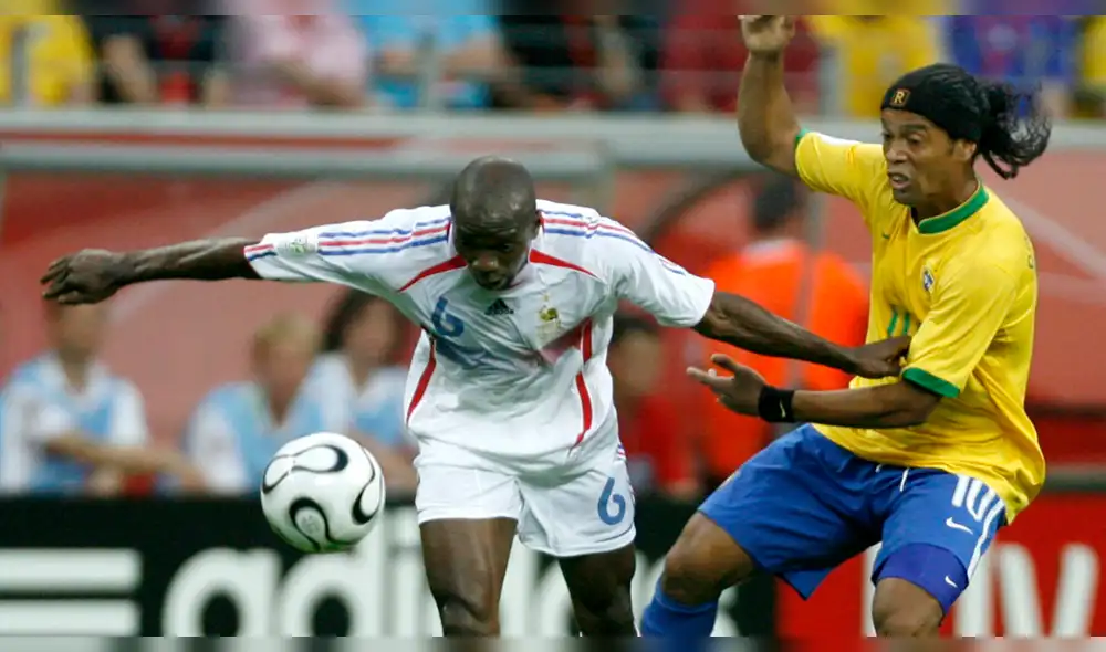 Makelele intentó amedrentar a Ronaldinho, pero quedó en ridículo con respuesta del brasileño