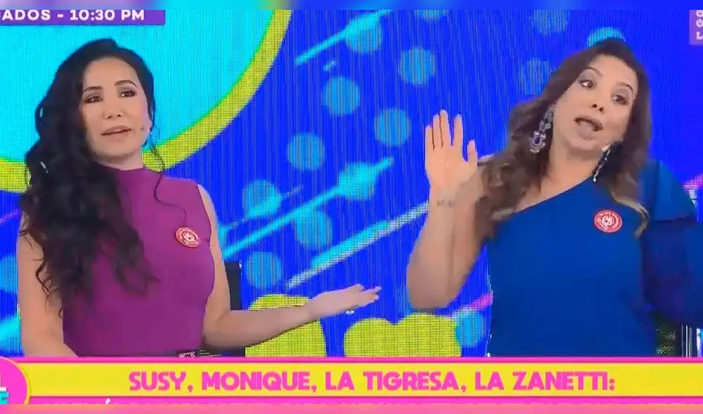 Mónica Cabrejos y Janet Barboza