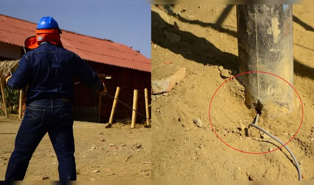 Precedieron a retirar cables eléctricos usados para el hurto de energía.