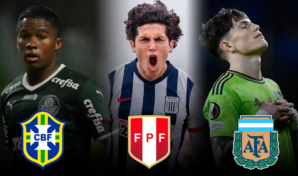 La selección peruana enfrentará a las figuras de Brasil y Argentina en el Sudamericano Sub-20. Foto: composición LR/AFP/Instagram