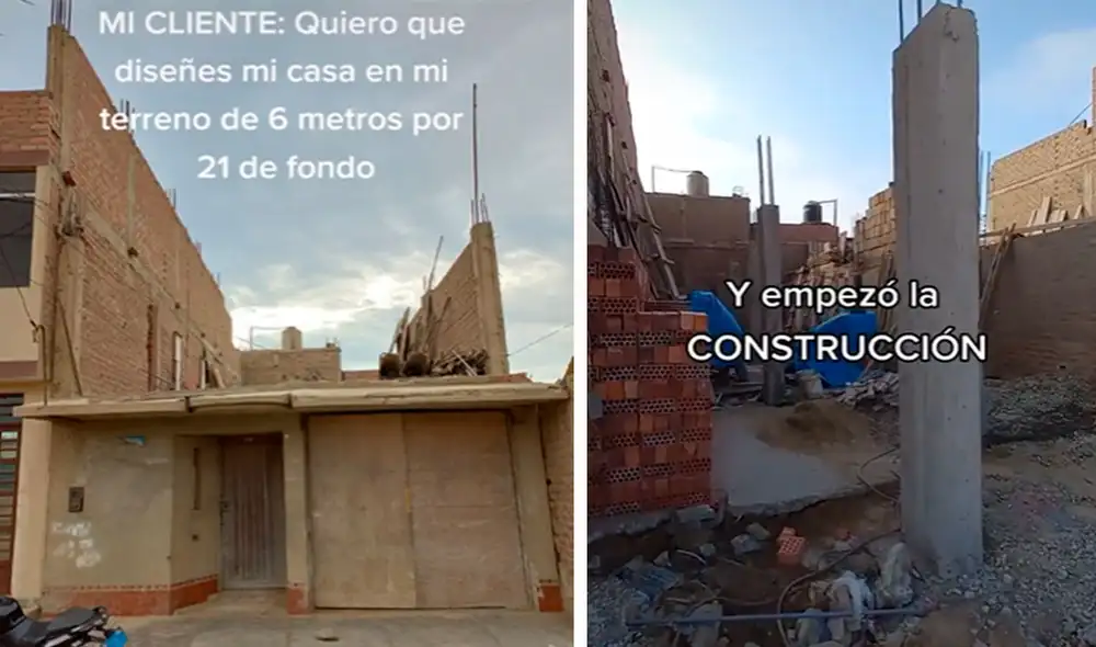 Una familia tomó la decisión de renovar su casa y construirla desde cero, por lo que buscaron la ayuda de profesionales. Foto: composición LR/TikTok/@dp.arquitecto Una familia tomó la decisión de renovar su casa y construirla desde cero, por lo que buscaron la ayuda de profesionales. Foto: composición LR/TikTok/@dp.arquitecto