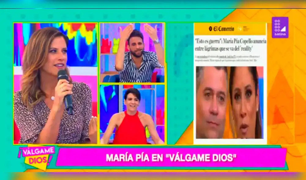 María Pía Copello revela los secretos de chicos reality en 'Válgame Dios' [VIDEO]