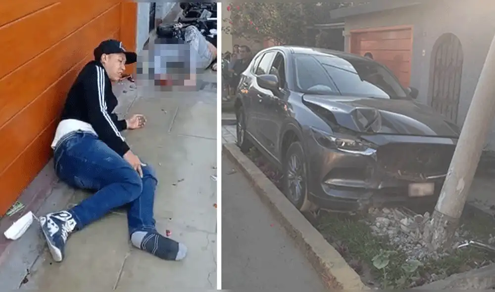 Uno de los sujetos perdió el pie. Foto: composición LR Uno de los sujetos perdió el pie. Foto: composición LR