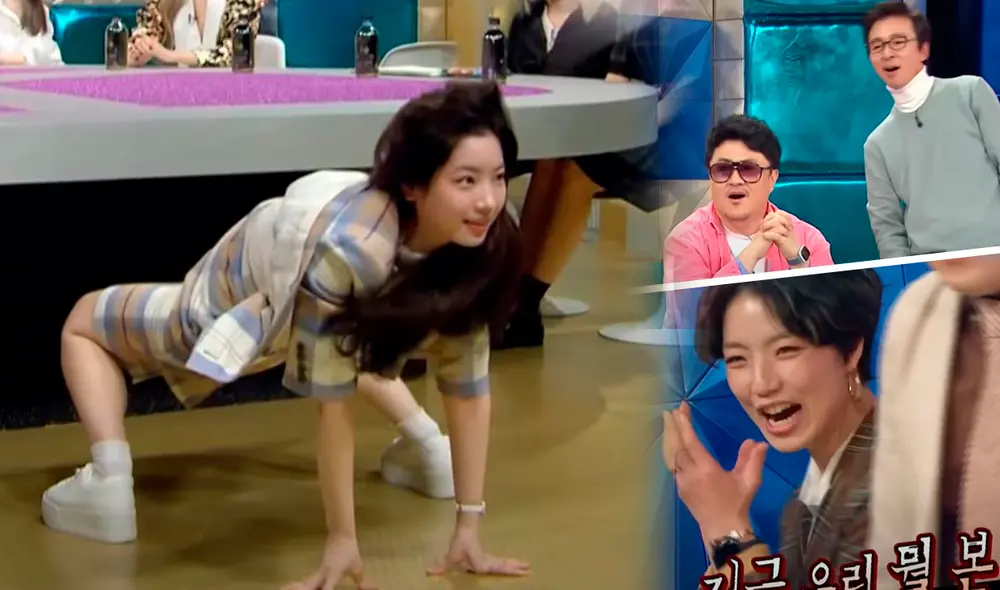 Dahyun se robó el show con su 'habilidad especial'. Foto: captura MBC Dahyun se robó el show con su 'habilidad especial'. Foto: captura MBC