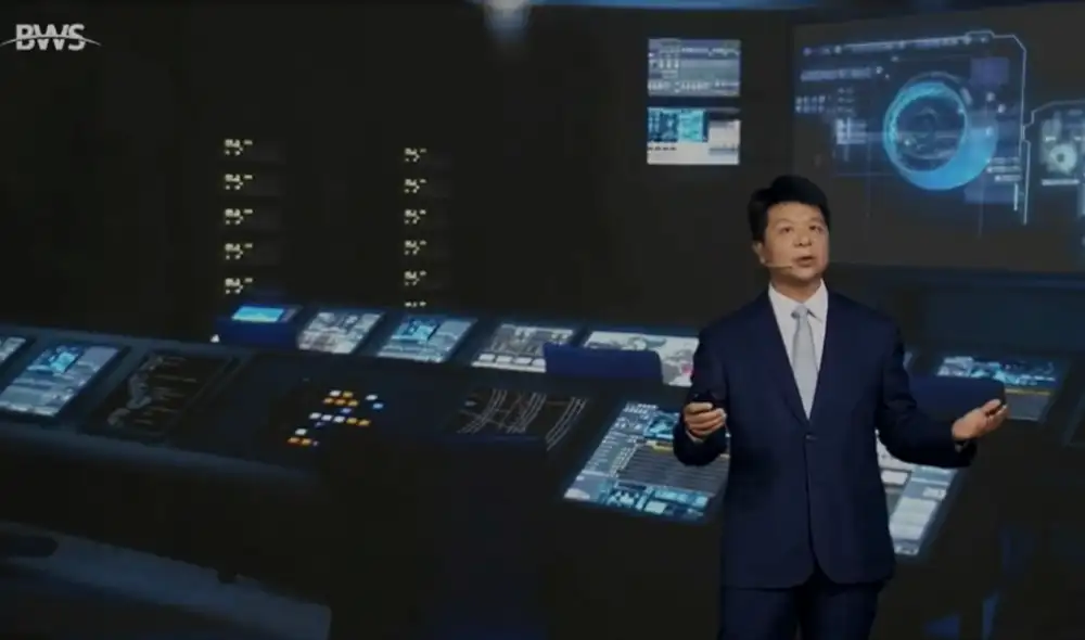 El presidente Ping explicando cómo las TIC pueden desempeñar un papel importante en la lucha contra la COVID-19. | Foto: Captura LR