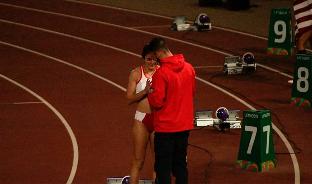 Paolo Martino recibió una propuesta de matrimonio en la pista atlética de los Juegos Panamericanos Lima 2019. | Foto: Elpoli.pe