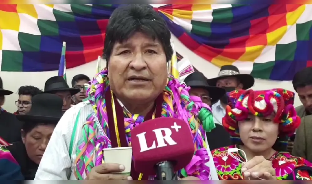 Exmandatario Evo Morales en su visita a la región de Puno. Foto: La República Exmandatario Evo Morales en su visita a la región de Puno. Foto: La República