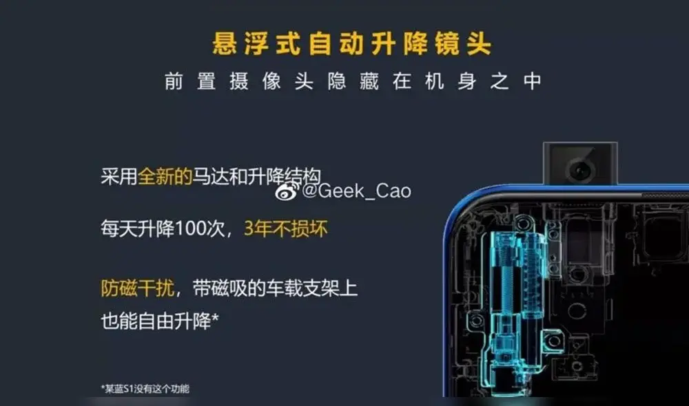 Huawei Enjoy 10 Plus contará con una cámara emergente. Huawei Enjoy 10 Plus contará con una cámara emergente.