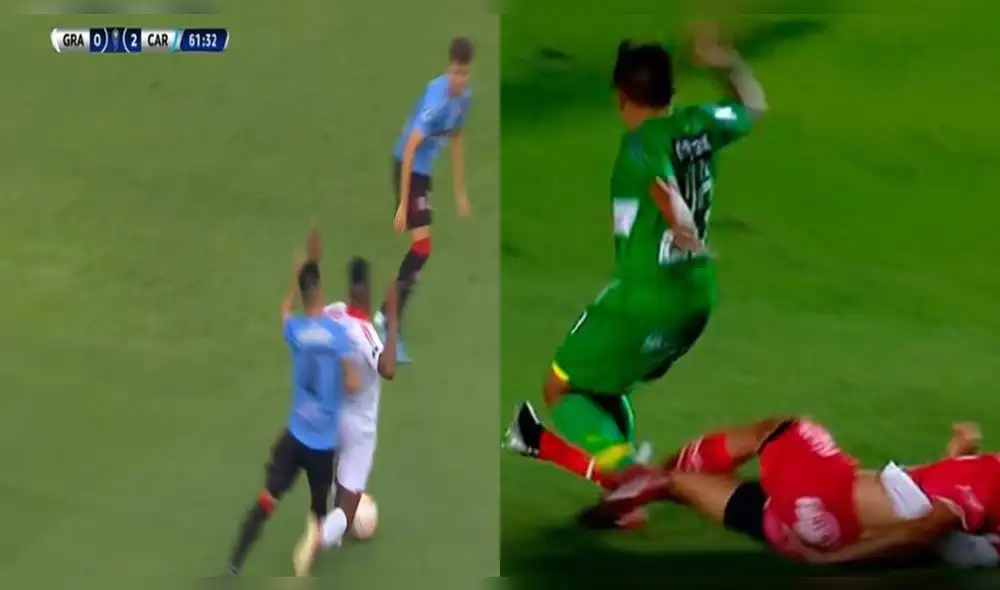 Atlético Grau y Sport Huancayo se vieron perjudicados por penales no cobrados en la Copa Sudamericana. Foto: DirecTV. Atlético Grau y Sport Huancayo se vieron perjudicados por penales no cobrados en la Copa Sudamericana. Foto: DirecTV.