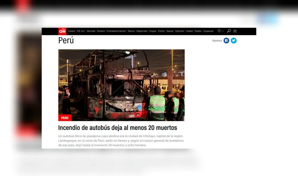 Así informó la prensa internacional sobre tragedia en Fiori