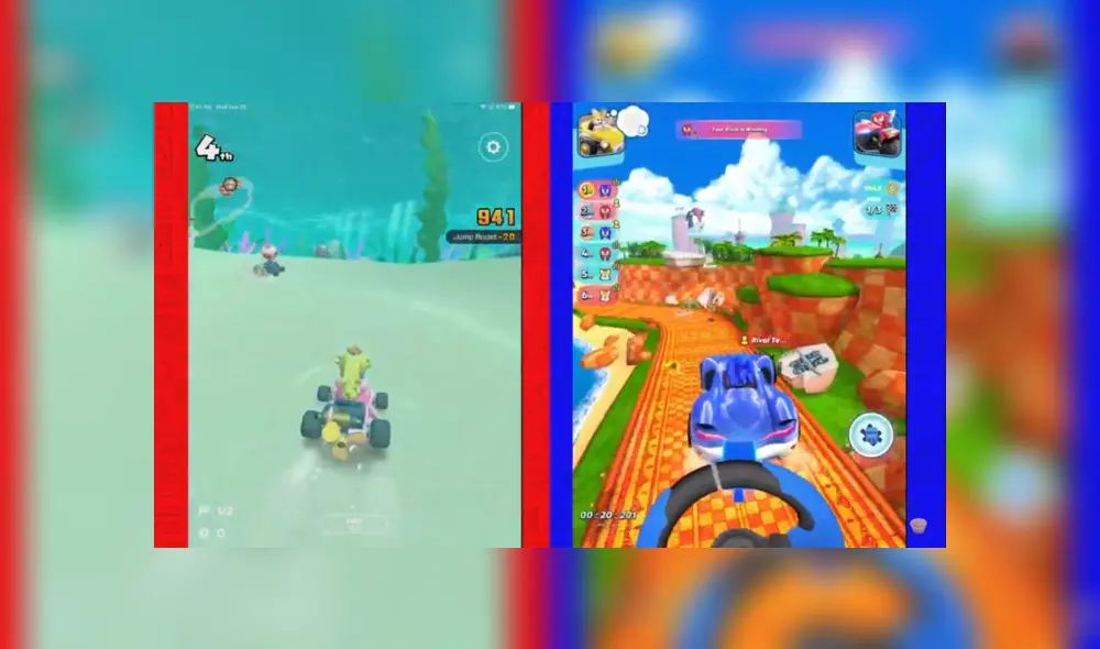 Mario Kart Tour vs Sonic Racing ¿Cuál es mejor?
