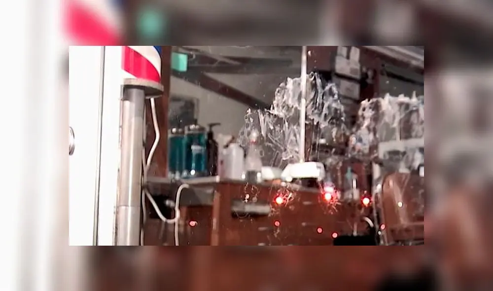 Mujer atropella a barbero