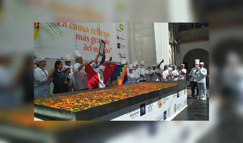 Cusco: Nuevo Récord Guinness por causa rellena más grande del mundo [FOTOS Y VIDEO]​​​​​​​
