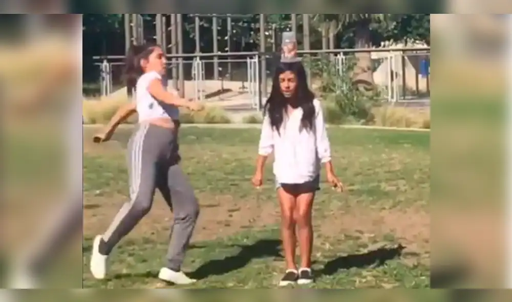 Facebook: Joven intenta arriesgada maniobra y su hermana paga las consecuencias [VIDEO]