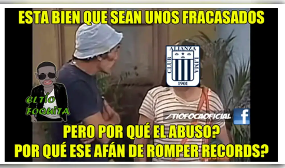Universitario vs Alianza Lima: memes tras la derrota blanquiazul en el estadio Monumental. Foto: Facebook