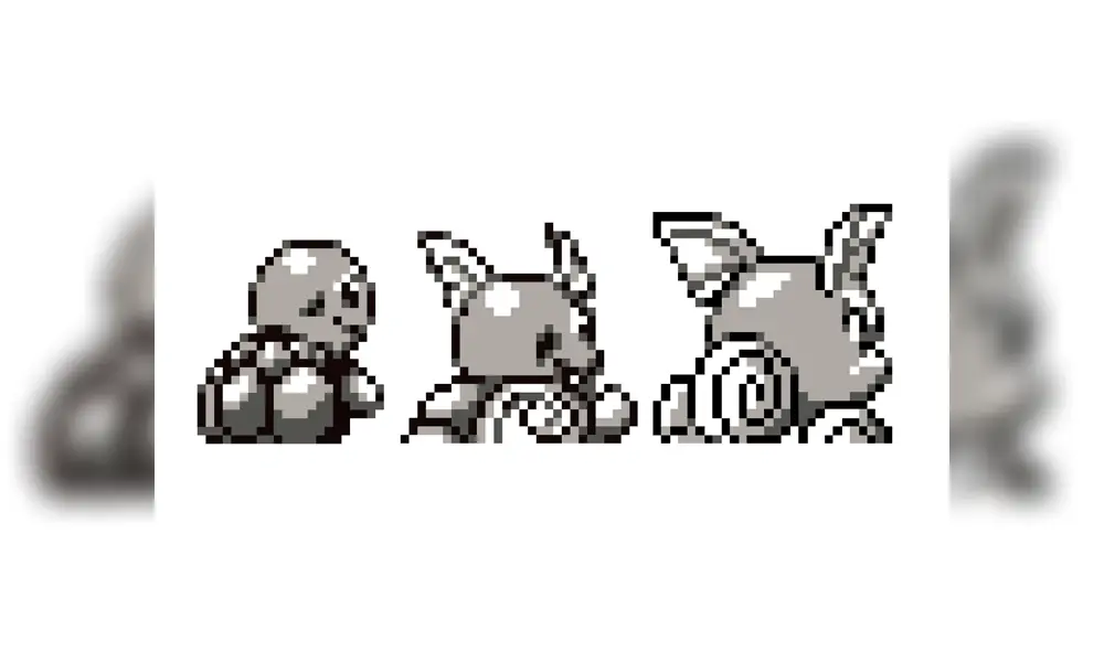 Casi todo el material de este 'Wartortle' estaba ya terminado para aparecer en los primeros juegos de Pokémon.