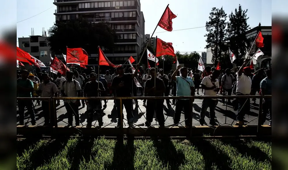  CGTP marcharon contra la reforma laboral [FOTOS]