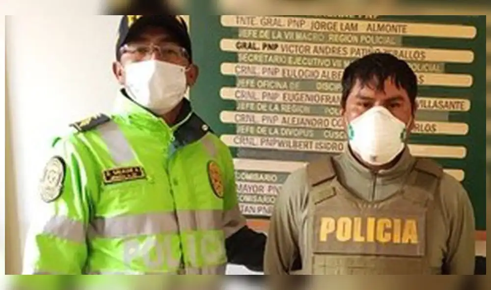 Cusco. Marco Apaza fue detenido por disposición judicial, sospechoso de abusar sexualmente de dos niños.