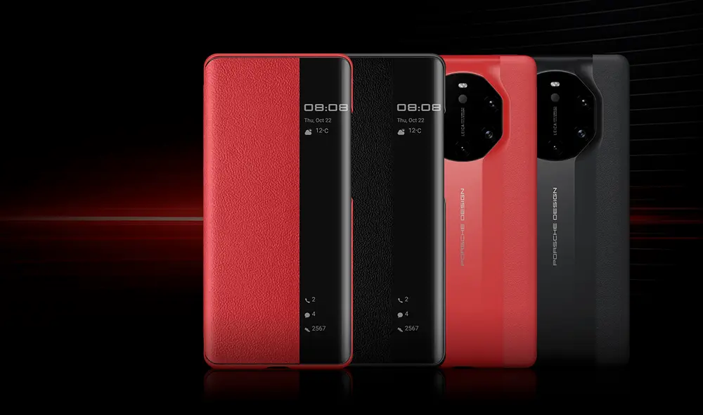 Funda protectora en color negro y rojo. Foto: Huawei