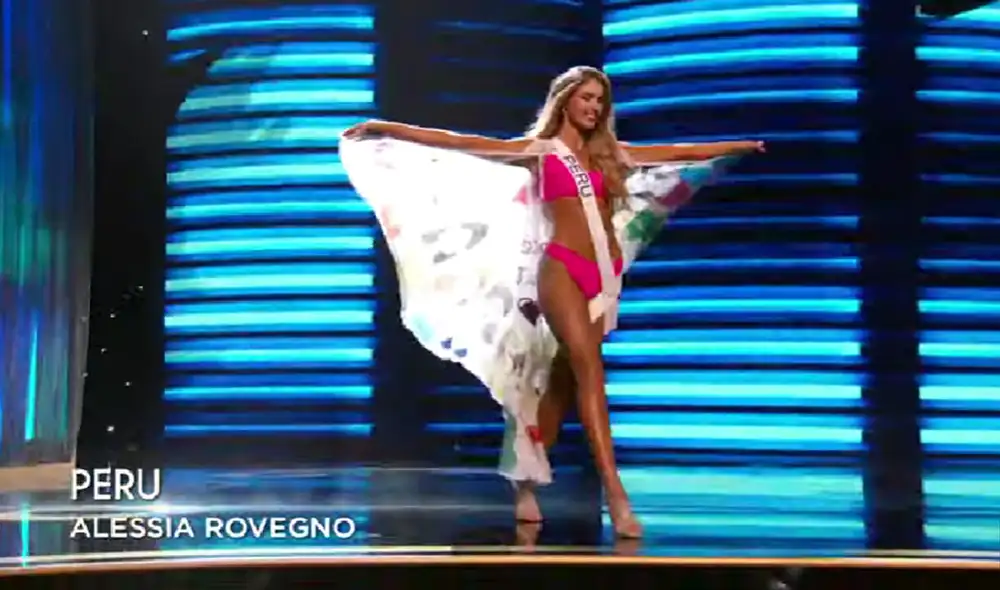 Alessia Rovegno modeló en ropa de baño en las preliminares del Miss Universo. Foto: Miss Universo. Alessia Rovegno modeló en ropa de baño en las preliminares del Miss Universo. Foto: Miss Universo.