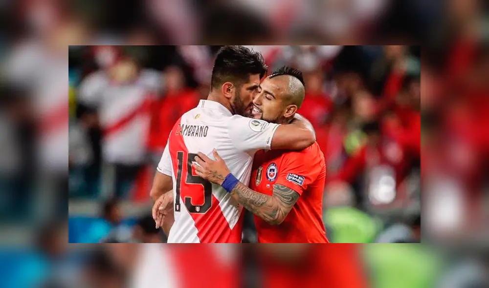 Zambrano y Vidal se volvieron a encontrar desde aquel duelo en 2015. Créditos: EFE Zambrano y Vidal se volvieron a encontrar desde aquel duelo en 2015. Créditos: EFE