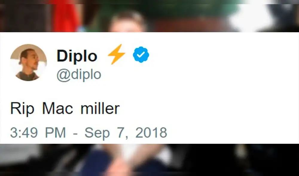 Celebridades reaccionan en redes sociales tras la muerte de Mac Miller 
