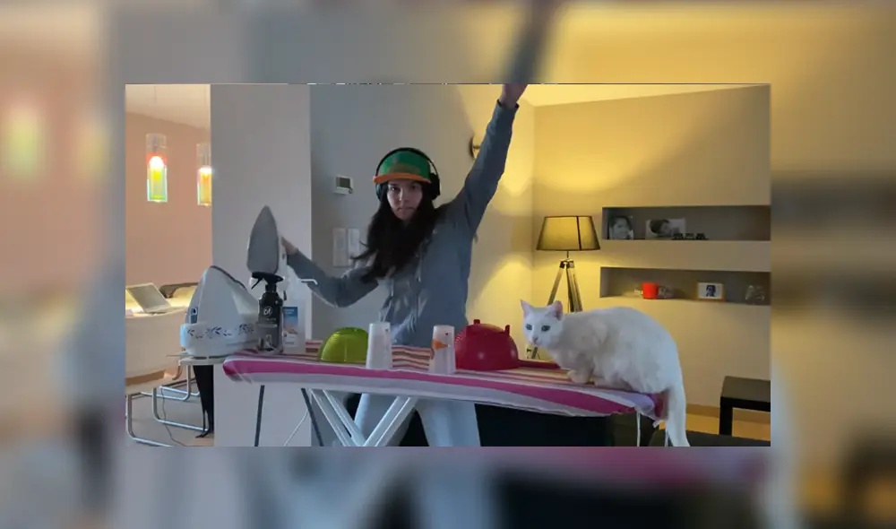 A través de YouTube se hizo viral la insólita reacción de un gato al escuchar el sonido de una plancha de ropa.
