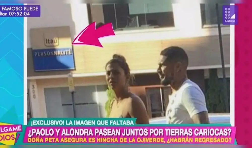 Paolo Guerrero y Alondra García Miró fueron vistos en Brasil Paolo Guerrero y Alondra García Miró fueron vistos en Brasil