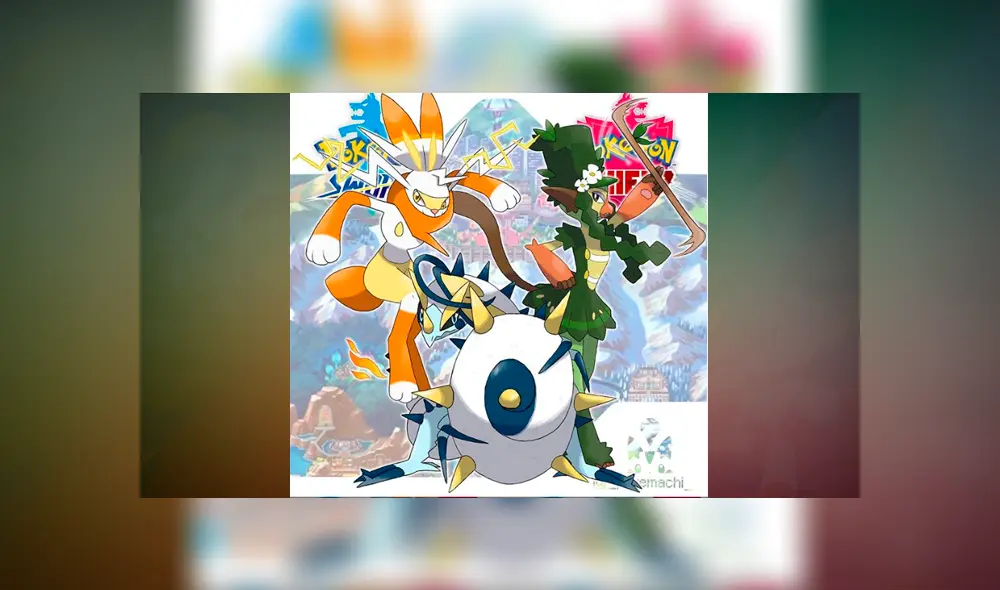 Segundas 'evoluciones' en los iniciales de Galar según pokemachi.