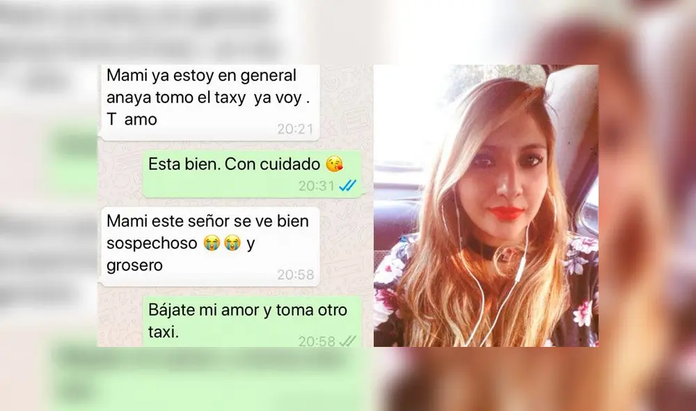 Karen Espíndola desapareció a bordo de un taxi tras haber advertido a su madre del peligro que sentía. Foto: captura Karen Espíndola desapareció a bordo de un taxi tras haber advertido a su madre del peligro que sentía. Foto: captura