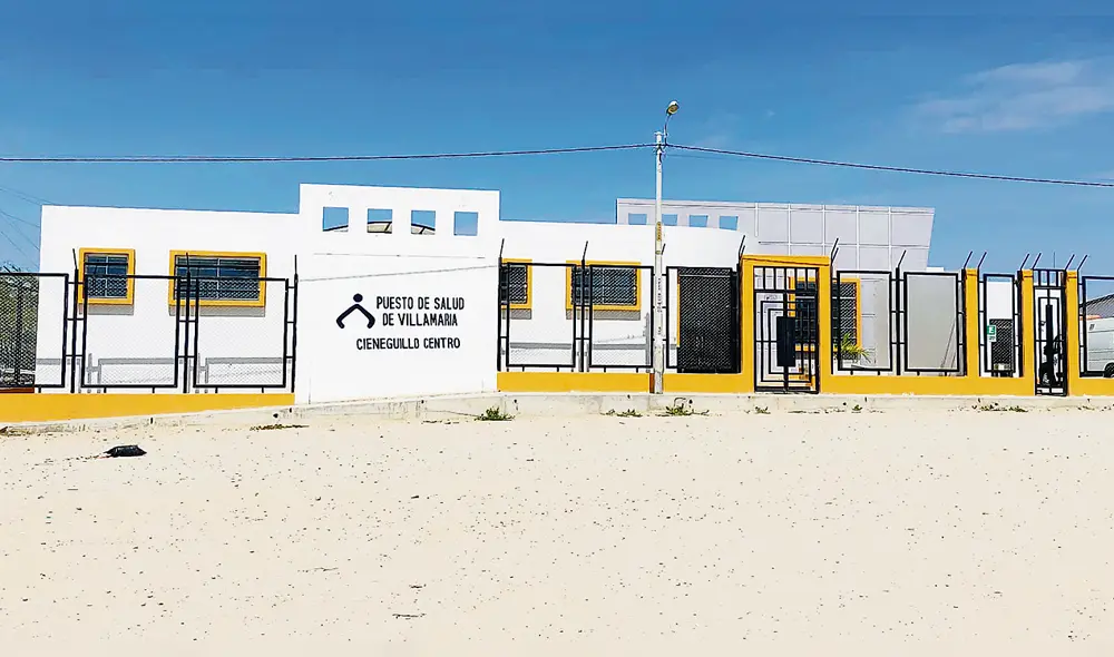 Abandonado. Centro de salud no entra en funcionamiento porque aún no sanean terreno.