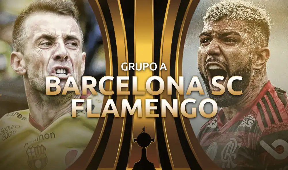 Barcelona SC vs. Flamengo juegan por la Copa Libertadores 2020. Gráfica: Gerson Cardoso/La República