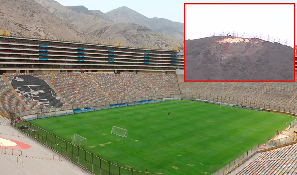 Logo de Universitario de Deportes que aparece en los alrededores del estadio Monumental es pintado para la final de Copa Libertadores. | Foto: GLR / @Merengue_1924 Logo de Universitario de Deportes que aparece en los alrededores del estadio Monumental es pintado para la final de Copa Libertadores. | Foto: GLR / @Merengue_1924