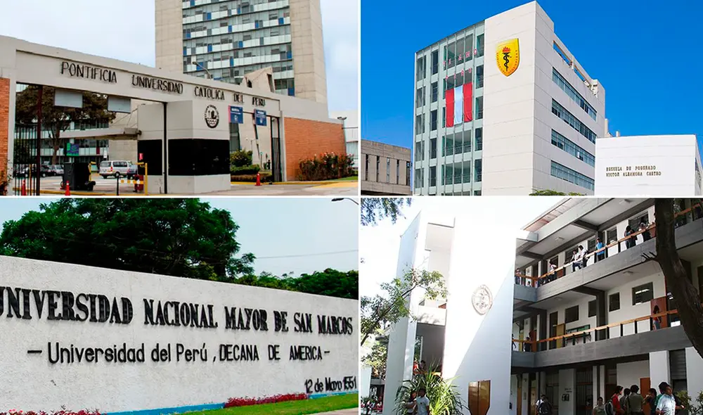 Las nueve mejores universidades de Perú fueron escogidas por ranking internacional por cumplir indicadores de calidad. Foto: composición LR/PUCP/UPCH/UNMSM/Universidad de Piura
