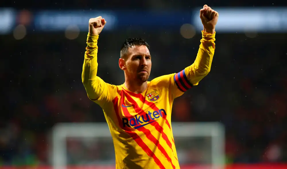 Lionel Messi anotó el primer gol del Barcelona vs. Atlético de Madrid en el Wanda Metropolitano. | Foto: EFE