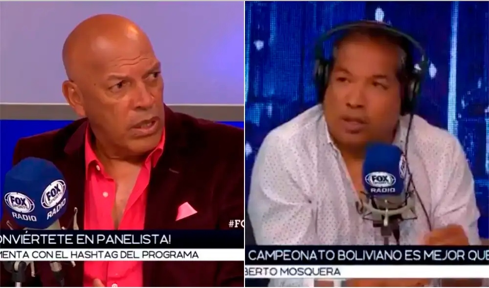 Roberto Mosquera y Alan Diez protagonizaron un candente intercambio de palabras en Fox Sports Perú.