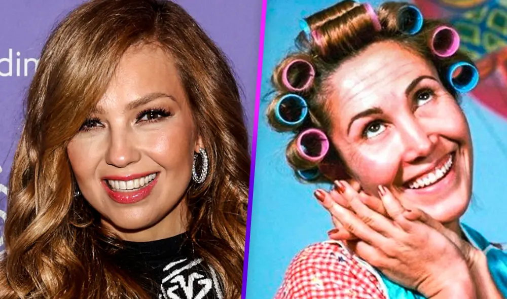 Thalía recuerda a Doña Florinda y al profesor Jirafales en Instagram. Foto: Composición Thalía recuerda a Doña Florinda y al profesor Jirafales en Instagram. Foto: Composición