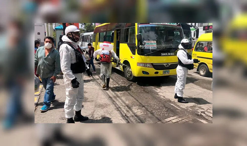 Se realiza la desinfección como medida preventiva ante coronavirus.