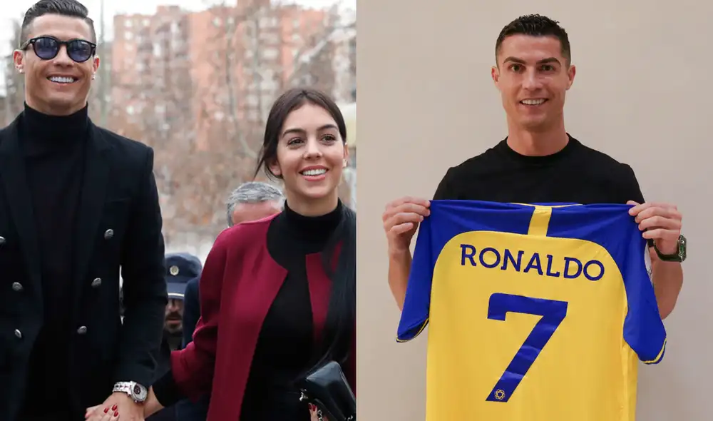 Cristiano Ronaldo tiene nuevo club y Georgina Rodríguez compartió el hecho por redes sociales. Foto: composición LR/Gtres/Al-Nassr. Video: Georgina Rodríguez/Instagram