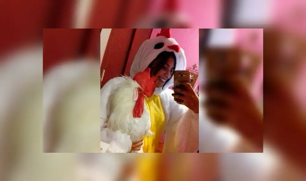 Facebook viral: joven se gradúa junto a su gallo a quien rescató cuando era un pollito pintado [FOTOS]
