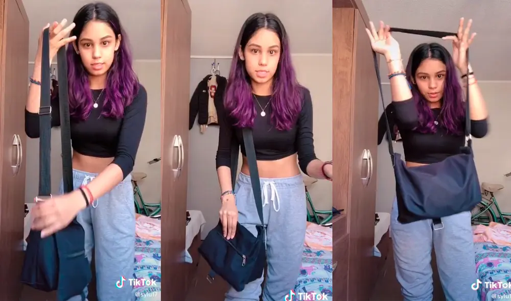 Desliza las imágenes para ver cómo puedes transformar tu morral en una práctica mochila. Foto: TikTok