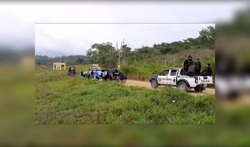 Ninguno de los miembros de la comitiva resultaron heridos tras ser defendidos por la seguridad policial. (Foto: Captura de video)