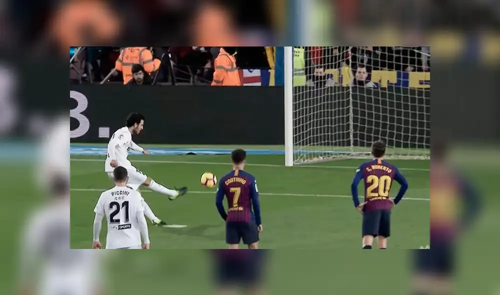 Barcelona vs Valencia: Dani Parejo, de penal, decretó el 2-0 [VIDEO]
